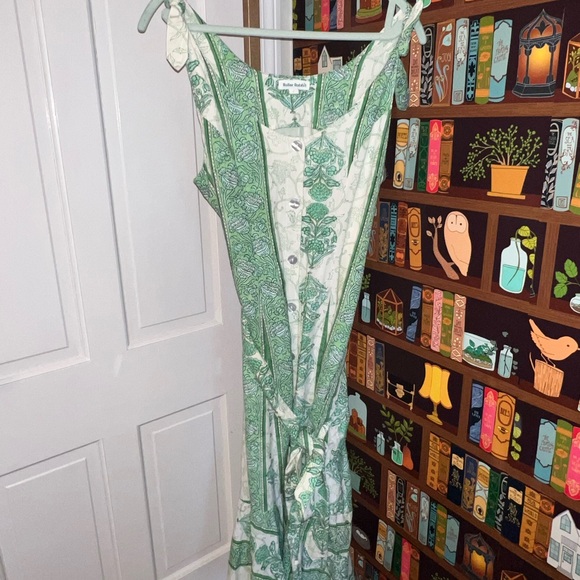 Roller Rabbit | Dresses | Roller Rabbit Green Green And White Floral ...